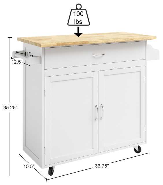 Kitchen Island, Spice Rack – Archidzz