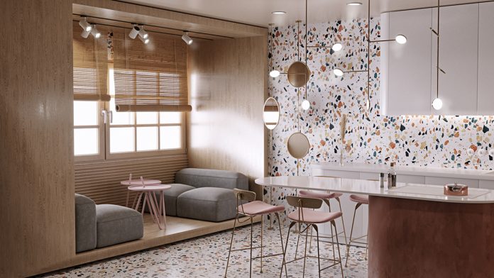 Sự trở lại của gạch Terrazzo trong thiết kế nội thất